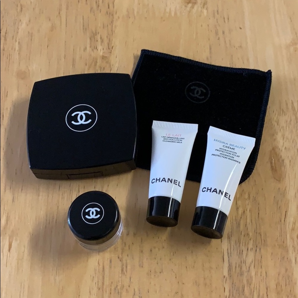 CHANEL - SKINCARE SAMPLES, COMPACT CASE, EMPTY JAR